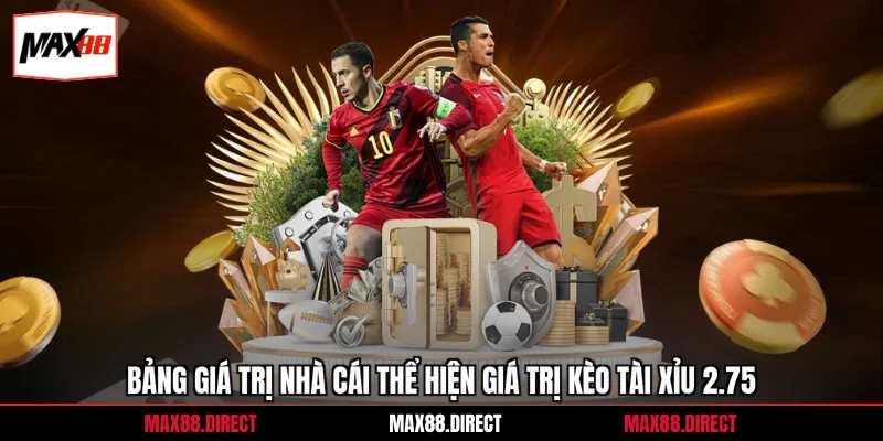 Kèo Tài Xỉu 2.75 - Chiến Lược Chơi Hiệu Quả Vào Là Trùng 2 Bảng giá trị nhà cái thể hiện giá trị kèo tài xỉu 2.75