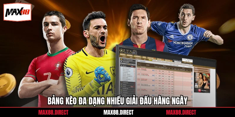 Bảng kèo đa dạng nhiều giải đấu hàng ngày
